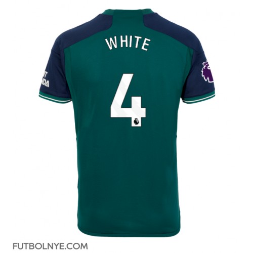Camiseta Arsenal Benjamin White #4 Tercera Equipación 2023-24 manga corta